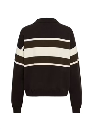 Alexu polo pullover Ganache/Slate Black Gestuz 